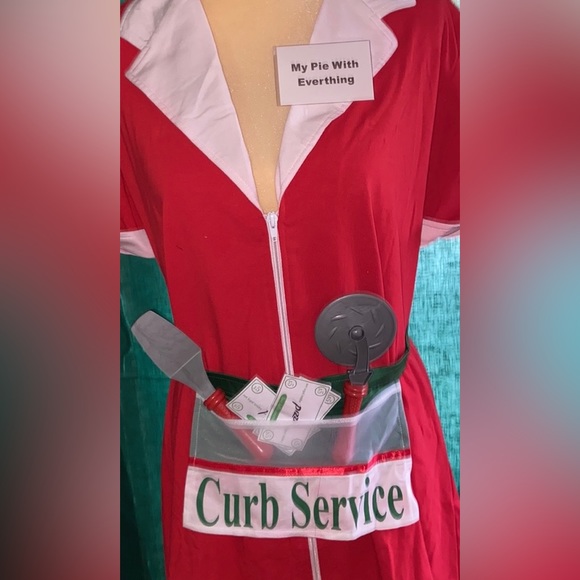 🎃 Halloween Costume Sexy Pizza Girl 🍕 Retro Size- 1X - Picture 2 of 3